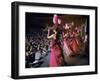 Las Vegas Chorus Showgirls Performing at the Dunes Nightclub-Loomis Dean-Framed Photographic Print