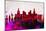 Las Vegas City Skyline-NaxArt-Mounted Art Print