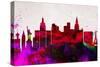 Las Vegas City Skyline-NaxArt-Stretched Canvas