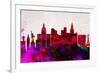 Las Vegas City Skyline-NaxArt-Framed Art Print