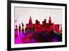 Las Vegas City Skyline-NaxArt-Framed Art Print