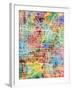 Las Vegas City Street Map-Michael Tompsett-Framed Art Print