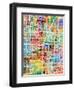 Las Vegas City Street Map-Michael Tompsett-Framed Art Print