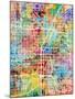 Las Vegas City Street Map-Tompsett Michael-Mounted Art Print