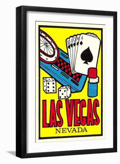 Las Vegas Decal-null-Framed Art Print