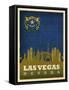 Las Vegas Flag-Red Atlas Designs-Framed Stretched Canvas