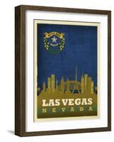 Las Vegas Flag-Red Atlas Designs-Framed Giclee Print