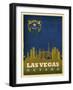 Las Vegas Flag-Red Atlas Designs-Framed Giclee Print