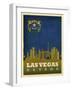 Las Vegas Flag-Red Atlas Designs-Framed Giclee Print