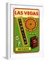 Las Vegas Gambling Motifs, Nevada-null-Framed Art Print