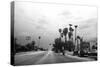 Las Vegas Highways, Nevada, Usa, 2022 (B/W Photo)-null-Stretched Canvas