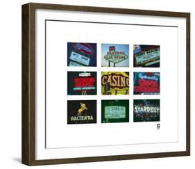 Las Vegas In Lights-British Pathe -Framed Premium Giclee Print