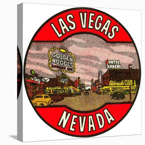 Las Vegas Logo, Golden Nugget, Nevada-null-Stretched Canvas