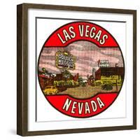 Las Vegas Logo, Golden Nugget, Nevada-null-Framed Art Print