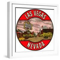 Las Vegas Logo, Golden Nugget, Nevada-null-Framed Art Print