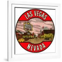 Las Vegas Logo, Golden Nugget, Nevada-null-Framed Art Print