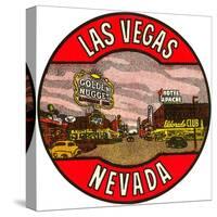 Las Vegas Logo, Golden Nugget, Nevada-null-Stretched Canvas