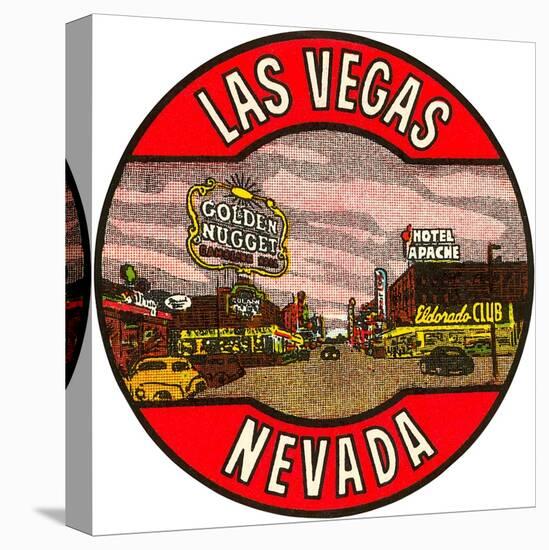 Las Vegas Logo, Golden Nugget, Nevada-null-Stretched Canvas