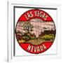 Las Vegas Logo, Golden Nugget, Nevada-null-Framed Art Print