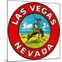 Las Vegas Logo with Bucking Bronco, Nevada-null-Mounted Art Print