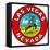 Las Vegas Logo with Bucking Bronco, Nevada-null-Framed Stretched Canvas