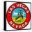 Las Vegas Logo with Bucking Bronco, Nevada-null-Framed Stretched Canvas