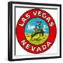 Las Vegas Logo with Bucking Bronco, Nevada-null-Framed Premium Giclee Print