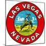 Las Vegas Logo with Bucking Bronco, Nevada-null-Mounted Premium Giclee Print