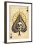 Las Vegas, Nevada - Ace of Spades-Lantern Press-Framed Art Print