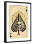 Las Vegas, Nevada - Ace of Spades-Lantern Press-Framed Art Print