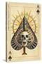 Las Vegas, Nevada - Ace of Spades-Lantern Press-Stretched Canvas