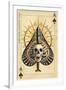 Las Vegas, Nevada - Ace of Spades-Lantern Press-Framed Art Print