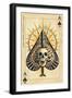 Las Vegas, Nevada - Ace of Spades-Lantern Press-Framed Art Print