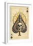 Las Vegas, Nevada - Ace of Spades-Lantern Press-Framed Art Print