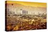 Las Vegas Nevada Cityscape-duallogic-Stretched Canvas