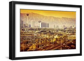 Las Vegas Nevada Cityscape-duallogic-Framed Photographic Print