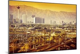 Las Vegas Nevada Cityscape-duallogic-Mounted Photographic Print