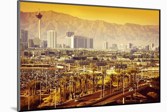 Las Vegas Nevada Cityscape-duallogic-Mounted Photographic Print