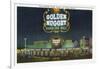 Las Vegas, Nevada, Exterior View of the Golden Nugget Casino-Lantern Press-Framed Art Print