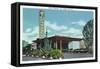 Las Vegas, Nevada, Exterior View of the Hotel Flamingo-Lantern Press-Framed Stretched Canvas