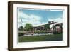 Las Vegas, Nevada, Exterior View of the Hotel Last Frontier-Lantern Press-Framed Art Print