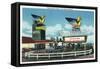 Las Vegas, Nevada, Exterior View of the Thunderbird Hotel-Lantern Press-Framed Stretched Canvas