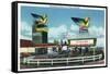 Las Vegas, Nevada, Exterior View of the Thunderbird Hotel-Lantern Press-Framed Stretched Canvas