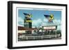 Las Vegas, Nevada, Exterior View of the Thunderbird Hotel-Lantern Press-Framed Art Print