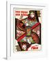 Las Vegas, Nevada - Fly TWA (Trans World Airlines) - Queen Playing Card-David Klein-Framed Giclee Print