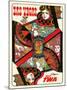 Las Vegas, Nevada - Fly TWA (Trans World Airlines) - Queen Playing Card-David Klein-Mounted Giclee Print