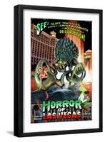 Las Vegas, Nevada - Horror of Las Vegas-Lantern Press-Framed Art Print