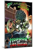 Las Vegas, Nevada - Horror of Las Vegas-Lantern Press-Mounted Art Print