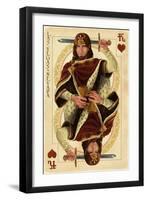 Las Vegas, Nevada - King of Hearts-Lantern Press-Framed Art Print