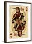 Las Vegas, Nevada - King of Hearts-Lantern Press-Framed Art Print